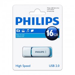 Pendrive 16GB Philips Snow Azul