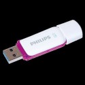 Pendrive de 64GB - Philips SNOW 3.0, Unidad flash USB, Lila y Blanco, Con tapa