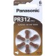 Panasonic PR 312 Pilas para audífonos Zinc Air 6