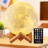 Lámpara Luna 3D LED, 16 Colores RGB,