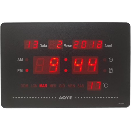 Reloj Fecha LED pantalla digital con reloj despertador temperatura jh2316