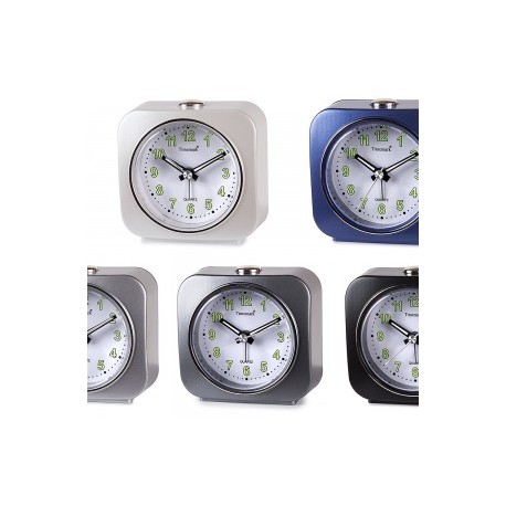 TIMEMARK Reloj Despertador Analogico Silencioso CL22