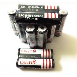 18650 3.7 V 8000 mAh batería recargable 18650 batería li ion